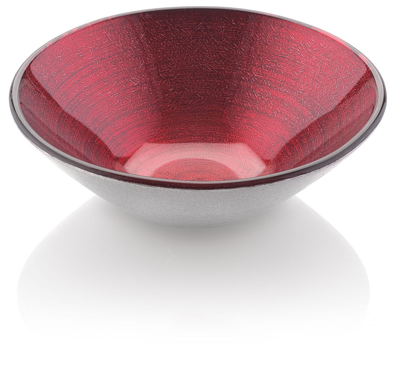 BOMBAY INDIVIDUAL BOWL CHROMED RED