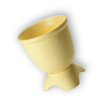 Set 6 eggs cups + (egg) spoons