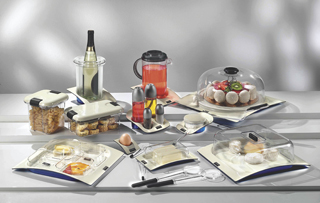Rectangular buffet display