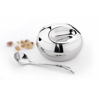 Sugar bowl with spoon