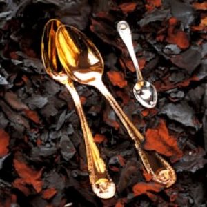 Medusa 14gr Gold plated Dinner spoon