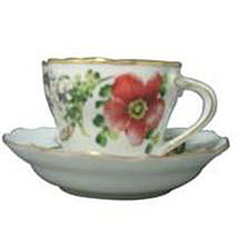 Cup & saucer 2 tall