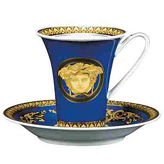 Cup & saucer 2 tall