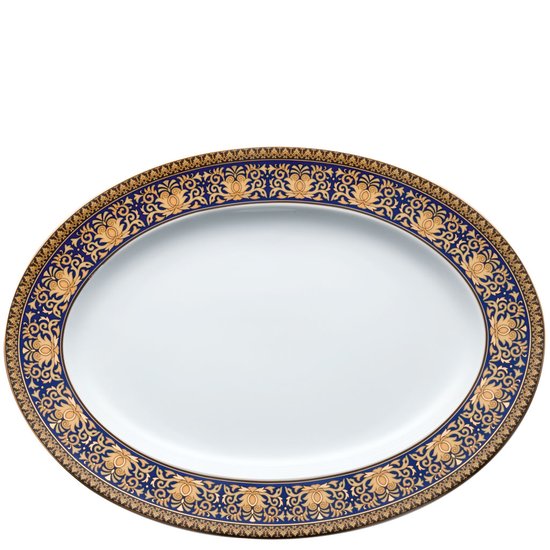 Medusa Blue Platter 34 cm