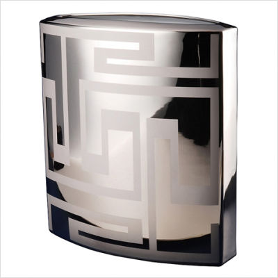 Dedalo Black Vase 32 cm,narrow