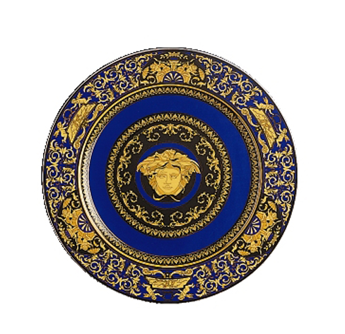 Medusa Blue plate 11 4/5 inch
