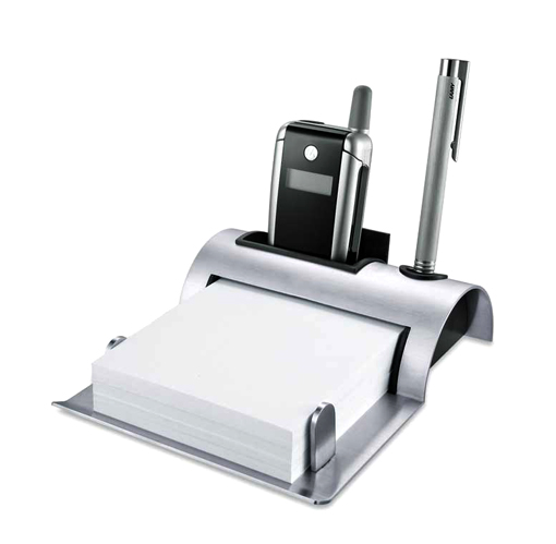\"FIDATO\" memo station with mobile phone and pen holder
