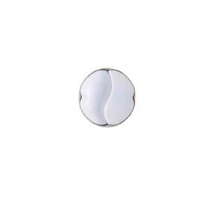 Ruyi Divided Dish 9cm Platinum Rim