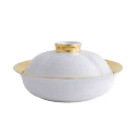 Ruyi Bowl - 2cm Gold Rim