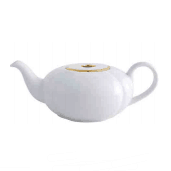 Ruyi Teapot with Lid Small -  Gold Rim