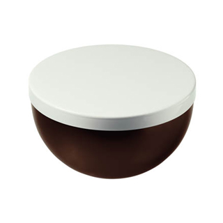 Tin-tin brown/white lid