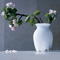Lin Utzon Vase,satin white