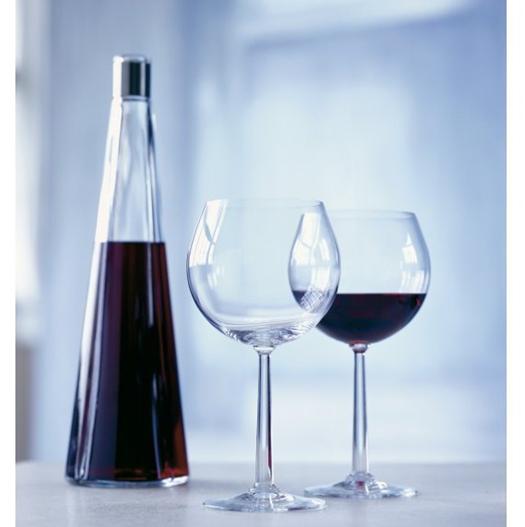Set:Carafe,Burgundy Glass,2 pcs