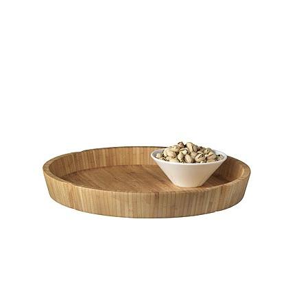 Grand Cru Serving Tray, round, bamboo